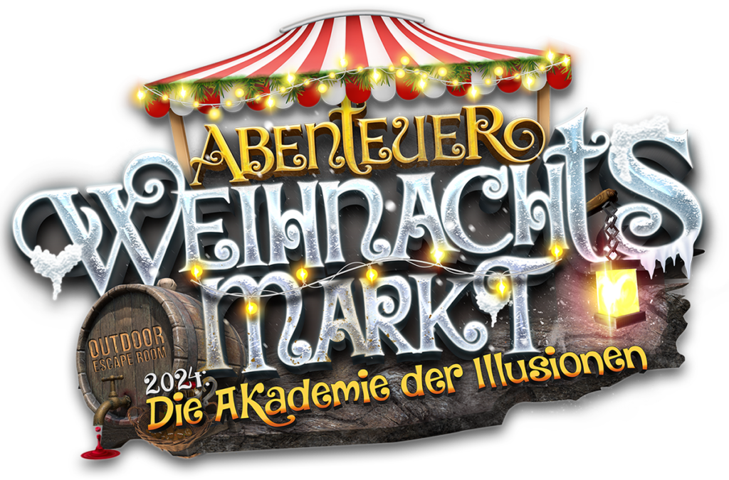 Logo Abenteuer Weihnachtsmarkt 2024 - die Akademie der Illusionen
